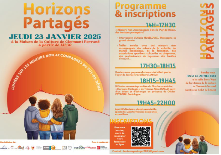 HORIZONS PARTAGES : Lumière sur les Mineurs Non Accompagnés dans le Puy-de-Dôme